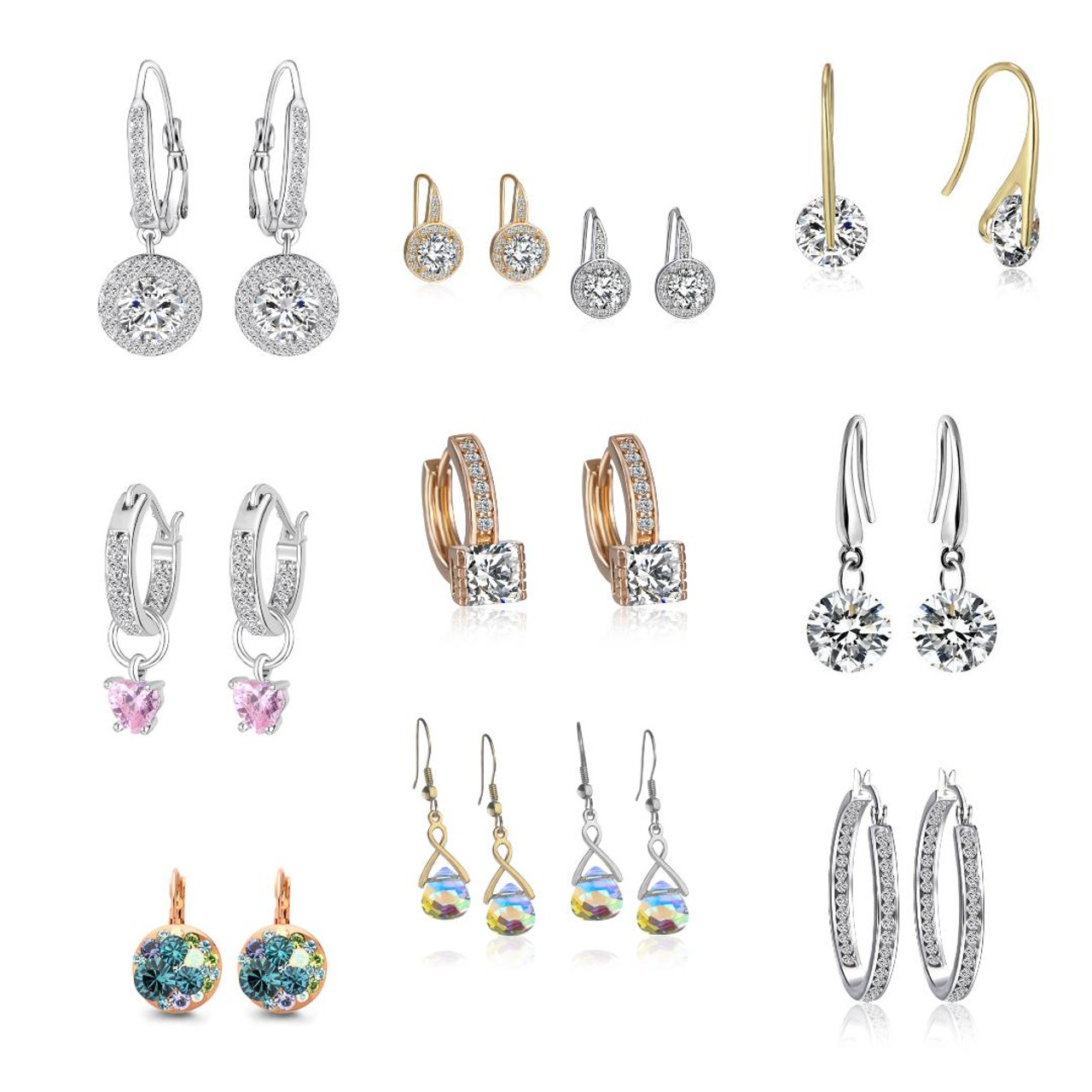 Swarovski Elements Ball Earrings | Groupon Goods